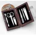 6 Piece Manicure Set In Rosewood Box